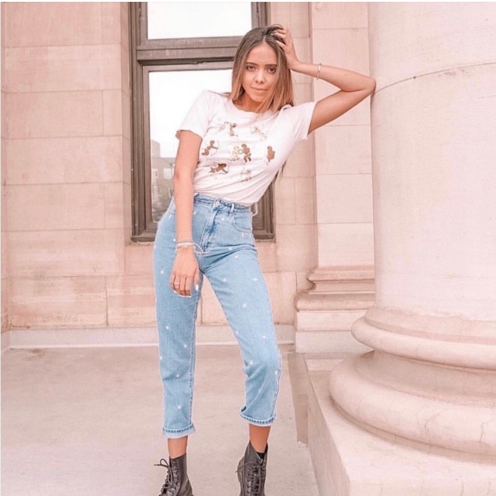 PacSun Raining Flower | Daisy Mom Jeans - Picture 5 of 8